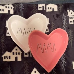 Rae Dunn Mama Heart Dishes
